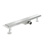 Ralo de duche em aço inoxidável - design quadrados R7