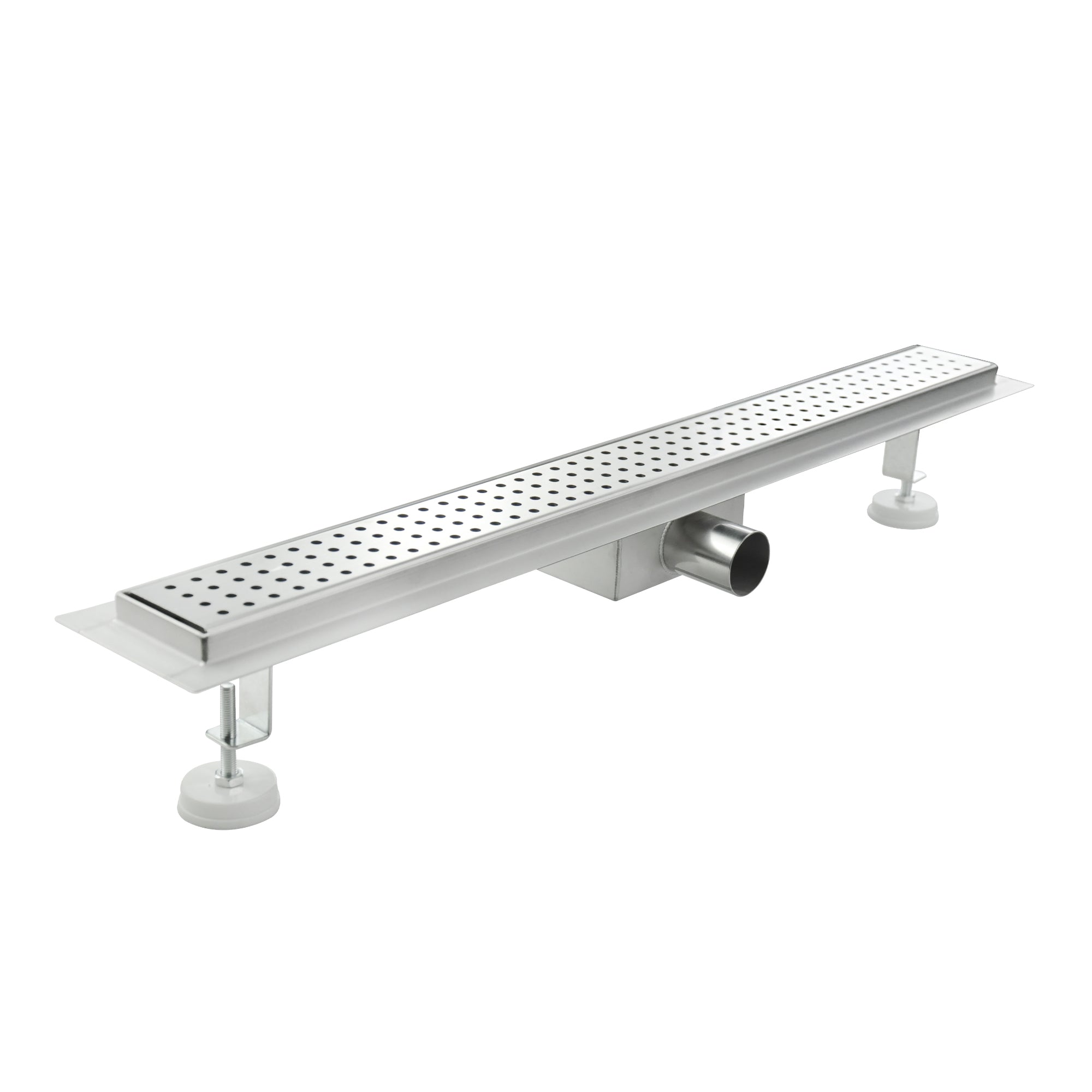 Ralo de duche em aço inoxidável - design quadrados R7