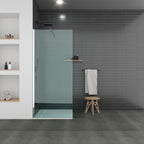 POLAR - Base de duche branca antiderrapante, resistente, duradouro e fácil de limpar - Inc. sifão