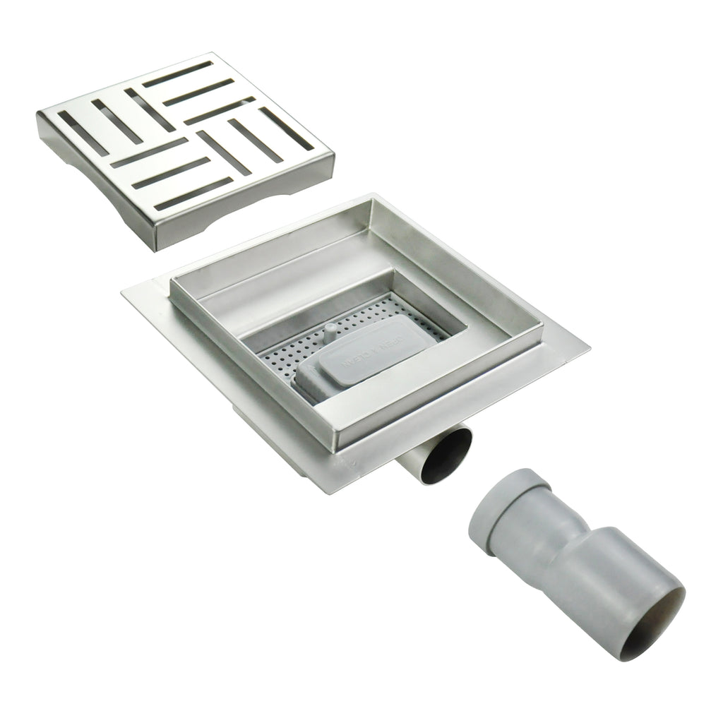 Ralo de duche em aço inoxidável muito plano - Disponível em 4 tamanhos Q3