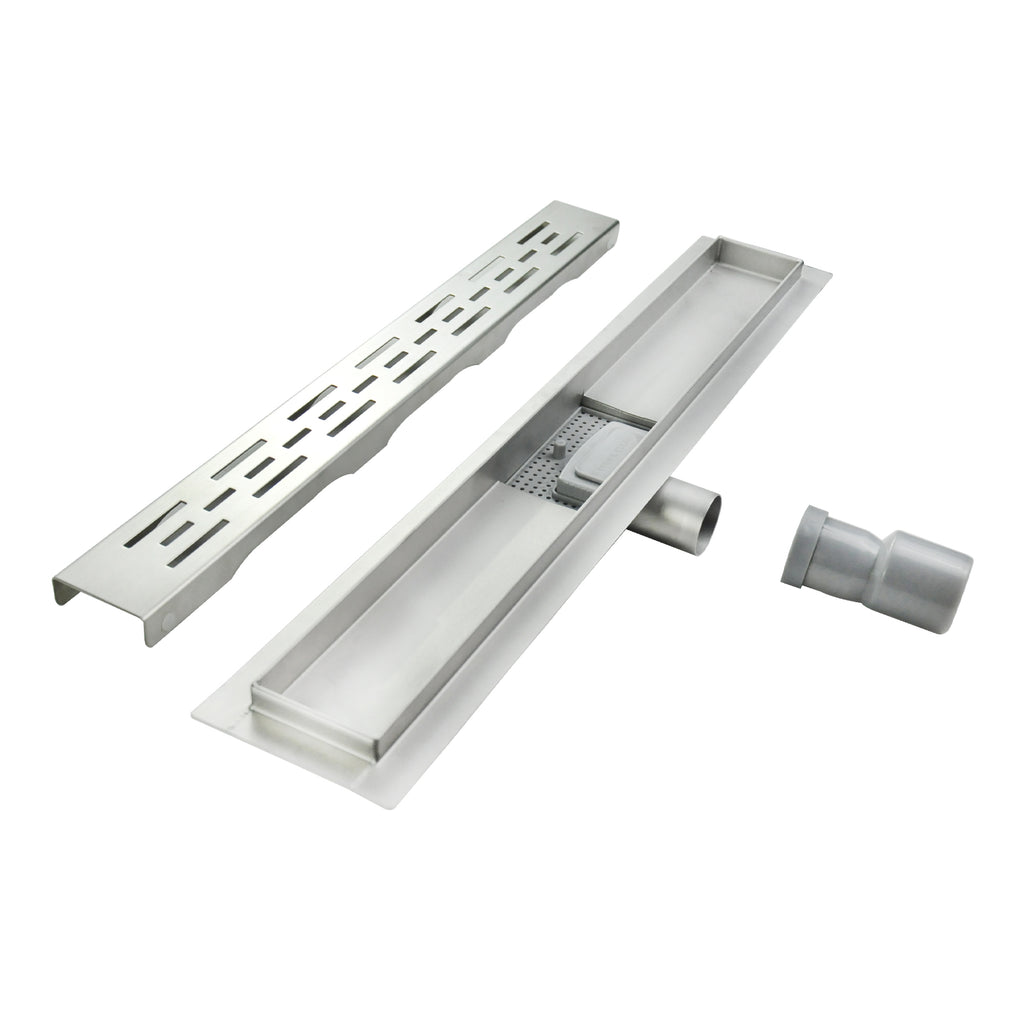 Ralo de duche em aço inoxidável - design quadrados R8