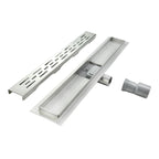 Ralo de duche em aço inoxidável - design quadrados R8