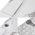 POLAR - Base de Duche Carrara Antiderrapante, Resistente, Duradouro e Fácil de Limpar - Inc. sifão