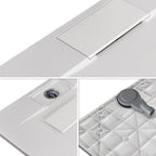 POLAR - Base de duche branca antiderrapante, resistente, duradouro e fácil de limpar - Inc. sifão