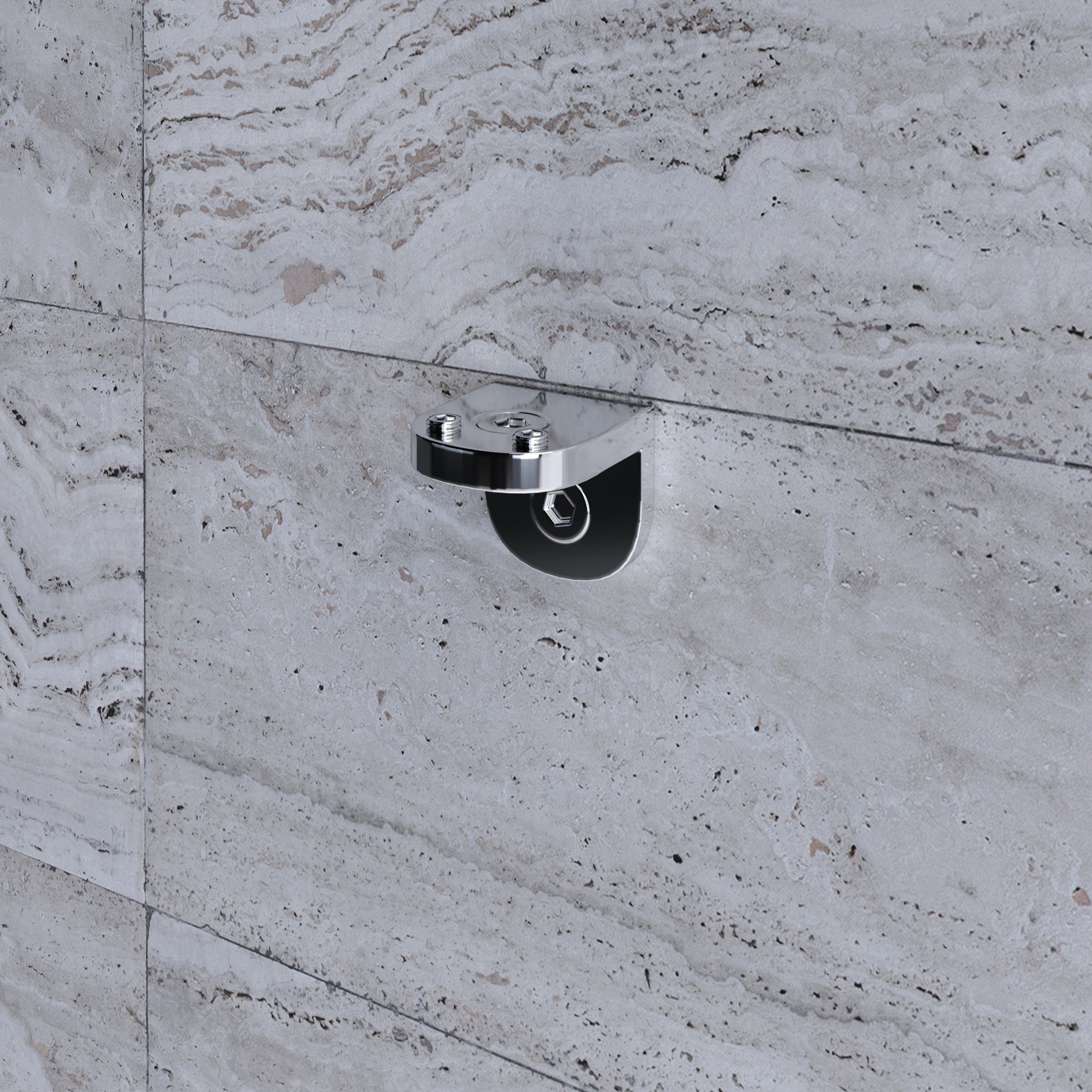 Barra estabilizadora ajustável para Walk in de aplicação na parede - 24M