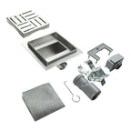 Ralo de duche em aço inoxidável muito plano - Disponível em 4 tamanhos Q3