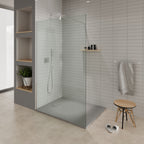 BOREAL - Base de Duche Cinzenta Antiderrapante, Resistente, Duradouro e Fácil de Limpar - Inc. sifão