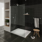 BOREAL - Base de Duche Branca Antiderrapante, Resistente, Duradouro e Fácil de Limpar - Inc. sifão