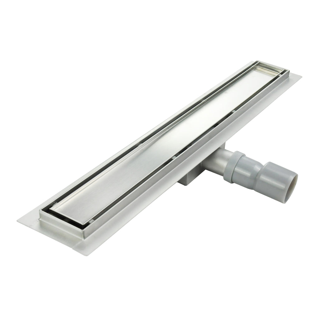 Ralo de duche inclinável 2 em 1 retangular em aço inoxidável ultraplano Modelo R2