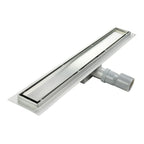 Ralo de duche inclinável 2 em 1 retangular em aço inoxidável ultraplano Modelo R2