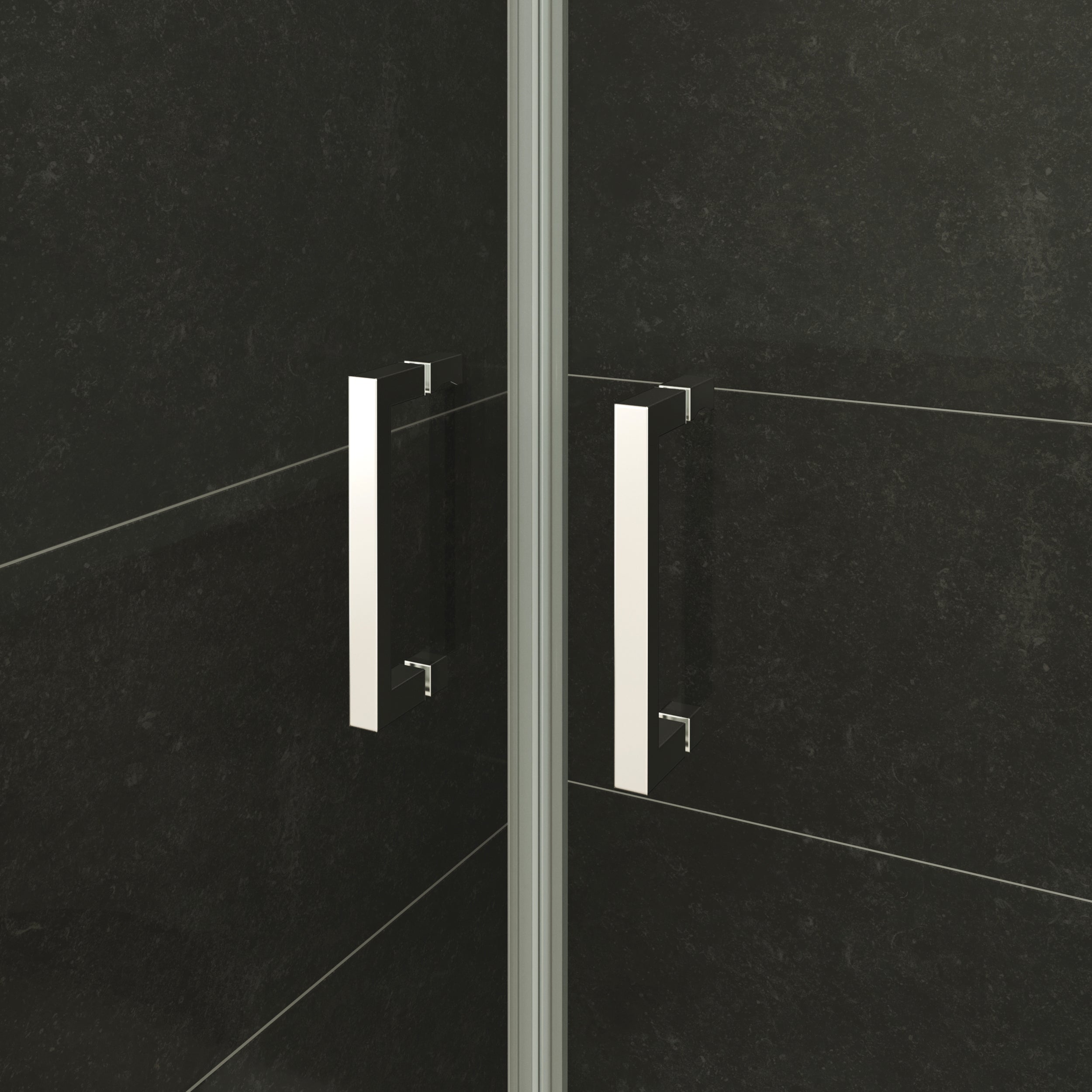 LARA - Frontal de duche em vidro temperado de 6 mm e portas batentes
