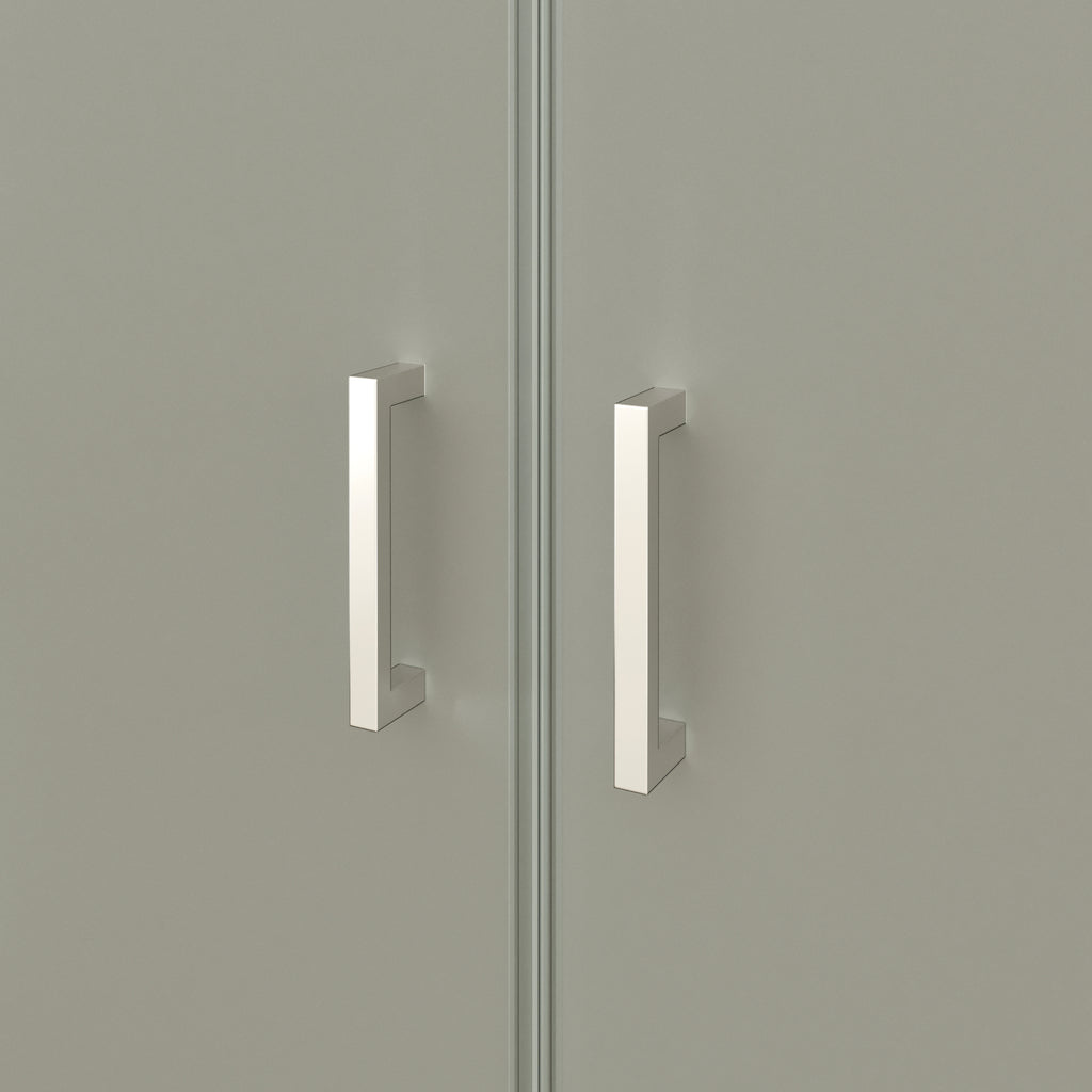 LARA - Frontal de duche em vidro temperado fosco de 6 mm e portas batentes