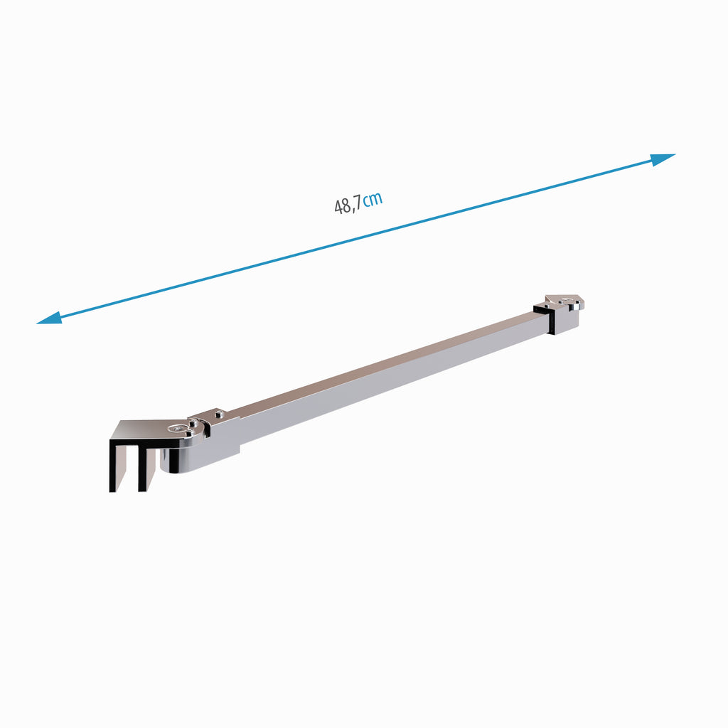 Barra estabilizadora ajustável para Walk in de aplicação na parede - 24M