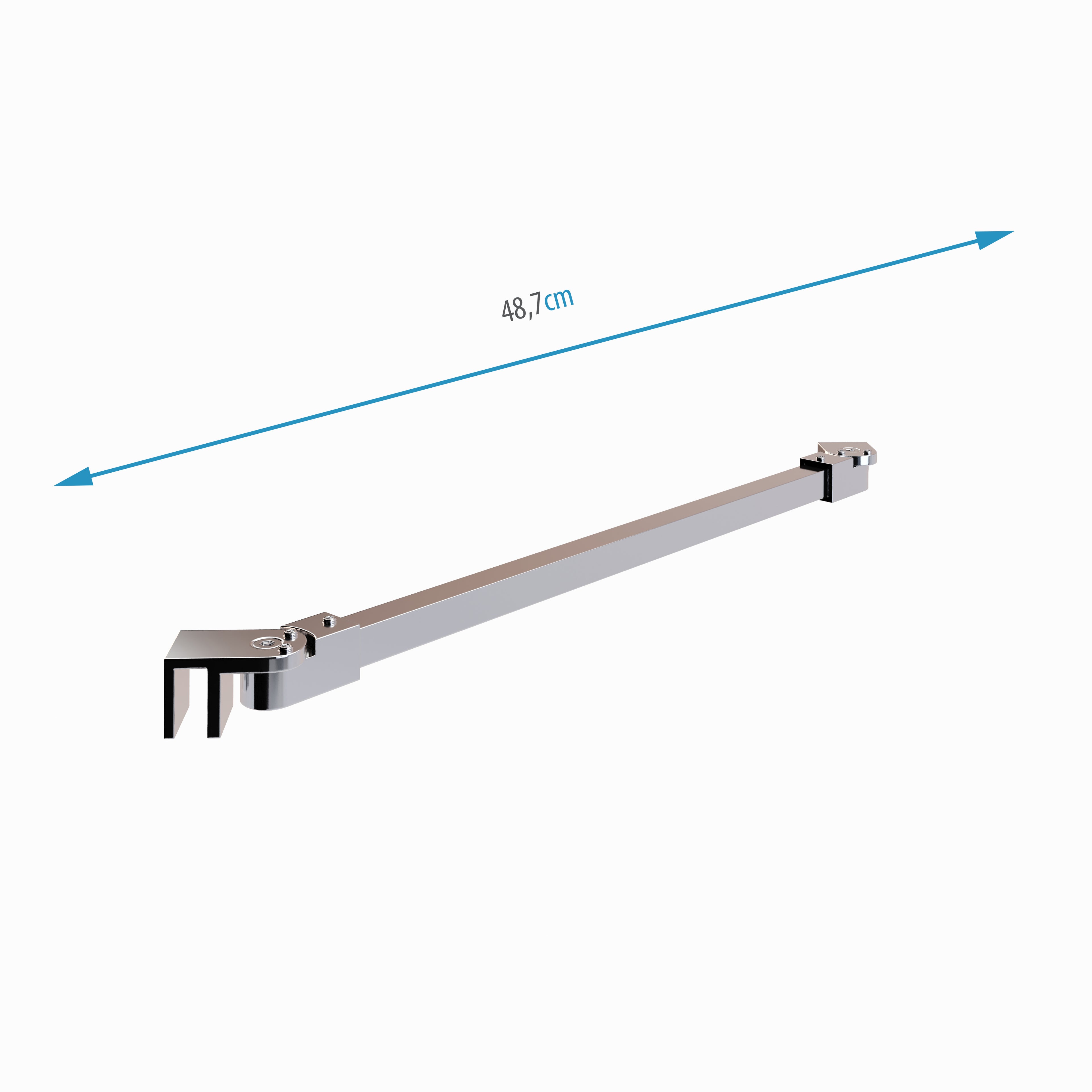 Barra estabilizadora ajustável para Walk in de aplicação na parede - 24M