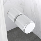 KAYLEE - Cabine de duche reversível com portas deslizantes, perfil cromado e vidro temperado transparente de 6mm