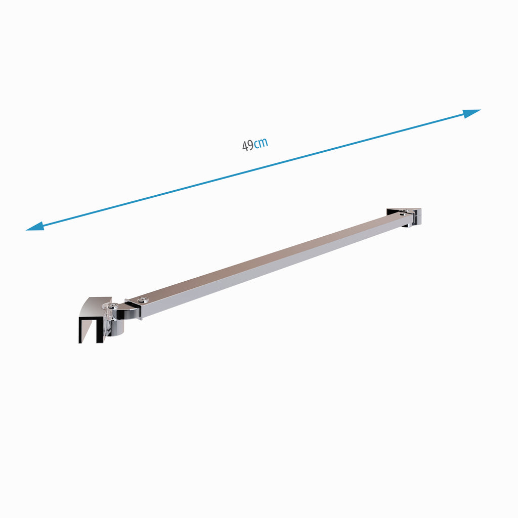 Barra estabilizadora ajustável para Walk in de aplicação na parede - 25M