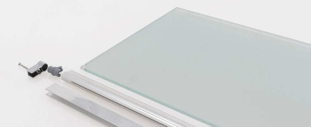 Extensão Giratória 40 cm para Divisória de Duche Walk-In | Vidro Temperado 10 mm, Proteção Salpicos