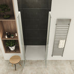 LARA - Frontal de duche em vidro temperado de 6 mm e portas batentes