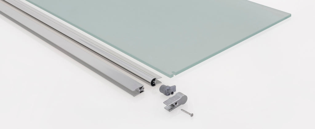 Extensão Giratória 40 cm para Divisória de Duche Walk-In | Vidro Temperado 10 mm, Proteção Salpicos