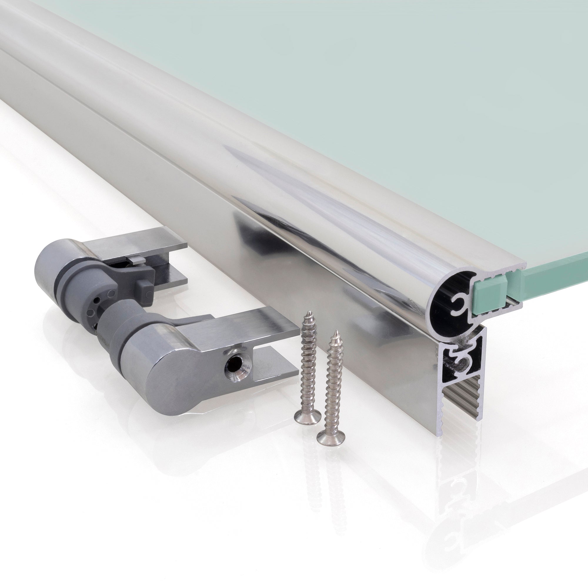 Extensão Giratória 40 cm para Divisória de Duche Walk-In | Vidro Temperado 10 mm, Proteção Salpicos