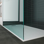 POLAR - Base de duche branca antiderrapante, resistente, duradouro e fácil de limpar - Inc. sifão