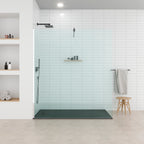 POLAR - Base de Duche Preta Antiderrapante, Resistente, Duradouro e Fácil de Limpar - Inc. sifão