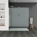 POLAR - Base de duche branca antiderrapante, resistente, duradouro e fácil de limpar - Inc. sifão