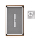 LUMIA - Base de Duche Cinzenta Antiderrapante, Resistente, Duradouro - Inc. Sifão e Grelha de Inox