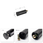 Pé Metálico de Apoio em I Regulável 10 cm Preto para Móveis, Estrados e Camas