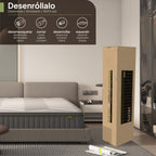 LUSTER - Colchão híbrido com molas ensacadas e espuma de alta densidade