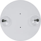 Espelho de Maquilhagem com Aumento 5X e 10X, Espelho Portátil Redondo 9x9 cm, sem Luz, com 2 Ventosas, Branco