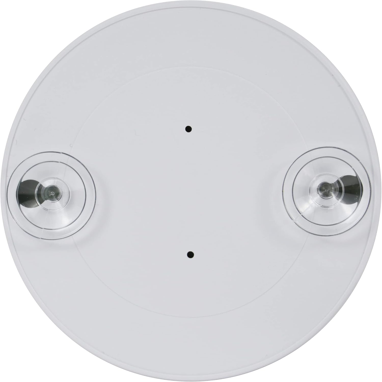 Espelho de Maquilhagem com Aumento 5X e 10X, Espelho Portátil Redondo 9x9 cm, sem Luz, com 2 Ventosas, Branco