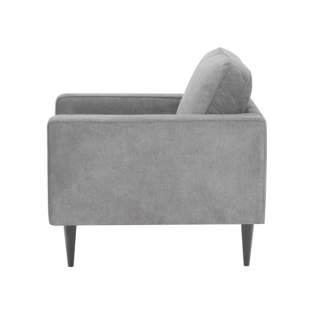 ANTHONY – Sofá de design moderno em poliéster cinzento (1 a 3 lugares)