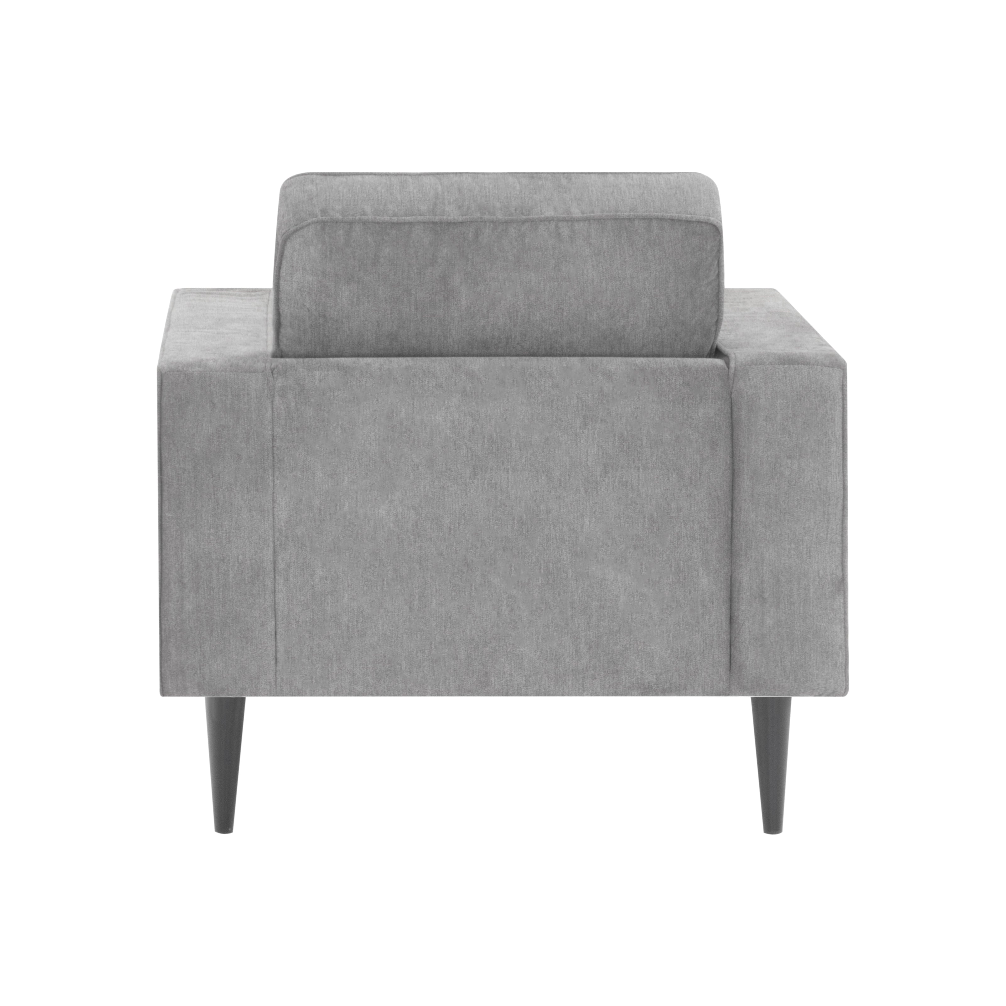 ANTHONY – Sofá de design moderno em poliéster cinzento (1 a 3 lugares)