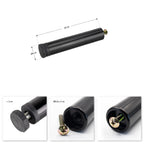 Pé Metálico de Apoio em I Regulável 20 cm Preto para Móveis, Estrados e Camas