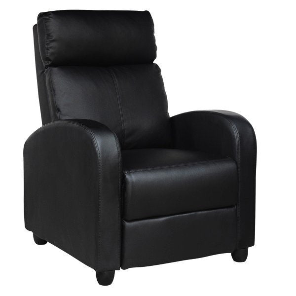 CINEMA - Cadeirão reclinável preto e castanho