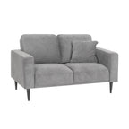 ANTHONY – Sofá de design moderno em poliéster cinzento (1 a 3 lugares)