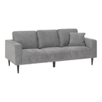 ANTHONY – Sofá de design moderno em poliéster cinzento (1 a 3 lugares)