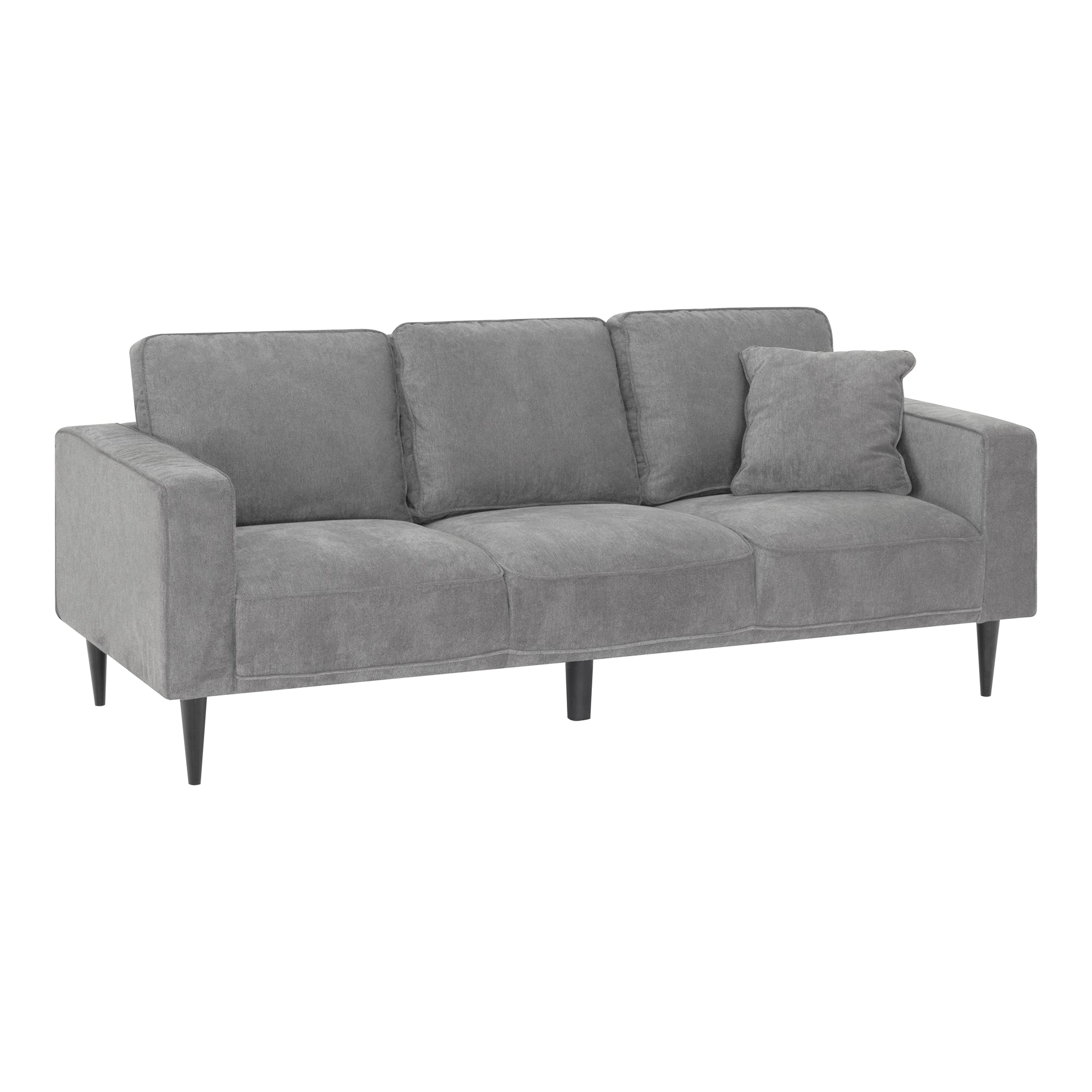 ANTHONY – Sofá de design moderno em poliéster cinzento (1 a 3 lugares)