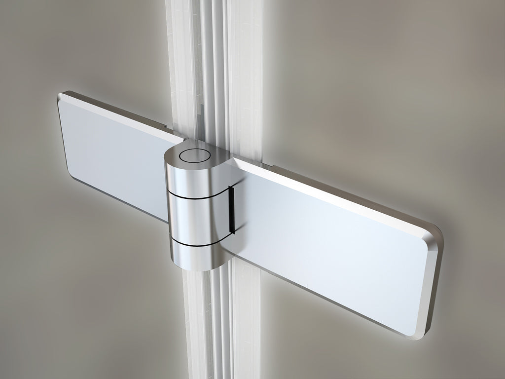 ANITA - Divisória para banheira em vidro fosco temperado de 6 mm