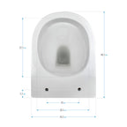 ADIGE - Sanita suspensa sem aro interno - tampa de fecho suave incluída