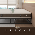 AKARI Colchão de Espuma Viscoelástica | Dupla Firmeza, Infusão de Gel, Alívio de Pressão