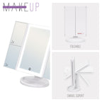 MAKEUP - Espelho de Maquilhagem com Fita de Luz LED e Ampliação