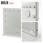 BULB STAND - Espelho de Maquilhagem com 15 Lâmpadas de Luz LED