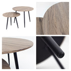 TRISTAN - Conjunto de Mesas de Centro/Apoio