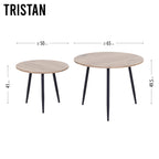 TRISTAN - Conjunto de Mesas de Centro/Apoio