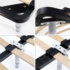 Pé Metálico em T Regulável 18,5–32,5 cm para Móveis e Estrados, até 180 kg, Branco