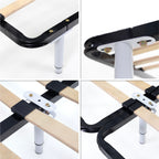 Pé Metálico em T Regulável 18,5–32,5 cm para Móveis e Estrados, até 180 kg, Branco