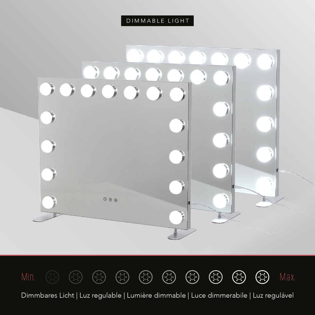 BULB PROP - Espelho de Maquilhagem com 15 Lâmpadas de Luz LED