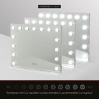 BULB STAND - Espelho de Maquilhagem com 15 Lâmpadas de Luz LED